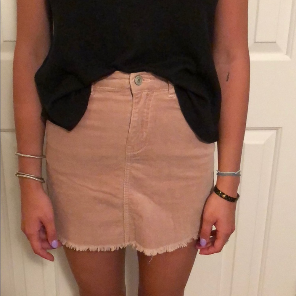 Brandy Melville Ribbed Denim Look High Waist skirt